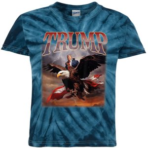 Donald Trump 2024 Take America Back Usa United States Kids Tie-Dye T-Shirt