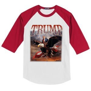 Donald Trump 2024 Take America Back Usa United States Kids Colorblock Raglan Jersey