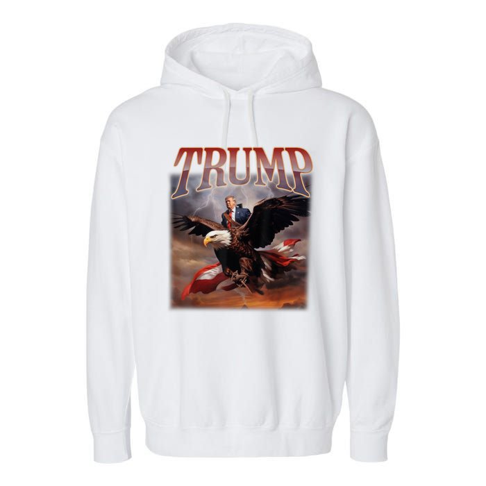 Donald Trump 2024 Take America Back Usa United States Garment-Dyed Fleece Hoodie