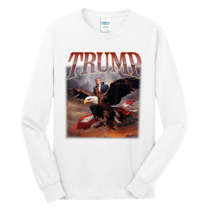 Donald Trump 2024 Take America Back Usa United States Tall Long Sleeve T-Shirt