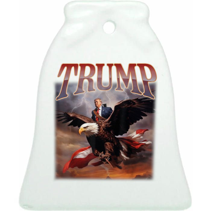 Donald Trump 2024 Take America Back Usa United States Ceramic Bell Ornament