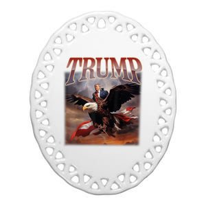 Donald Trump 2024 Take America Back Usa United States Ceramic Oval Ornament