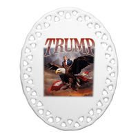 Donald Trump 2024 Take America Back Usa United States Ceramic Oval Ornament