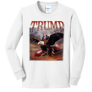 Donald Trump 2024 Take America Back Usa United States Kids Long Sleeve Shirt