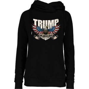 Donald Trump 2024 Take America Back Usa United States Womens Funnel Neck Pullover Hood