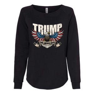 Donald Trump 2024 Take America Back Usa United States Womens California Wash Sweatshirt