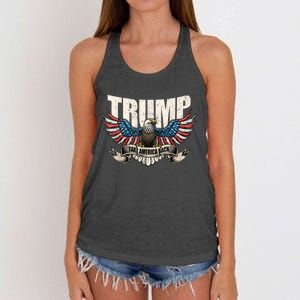 Donald Trump 2024 Take America Back Usa United States Women's Knotted Racerback Tank