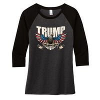 Donald Trump 2024 Take America Back Usa United States Women's Tri-Blend 3/4-Sleeve Raglan Shirt