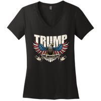 Donald Trump 2024 Take America Back Usa United States Women's V-Neck T-Shirt