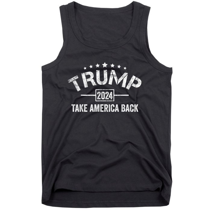 Donald Trump 2024 Take America Back Usa United States Tank Top