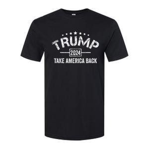 Donald Trump 2024 Take America Back Usa United States Softstyle CVC T-Shirt