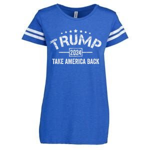 Donald Trump 2024 Take America Back Usa United States Enza Ladies Jersey Football T-Shirt