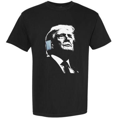 Donald Trump 2024 Ear Bandage Shot At Election Rally America Gift Garment-Dyed Heavyweight T-Shirt