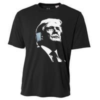 Donald Trump 2024 Ear Bandage Shot At Election Rally America Gift Cooling Performance Crew T-Shirt