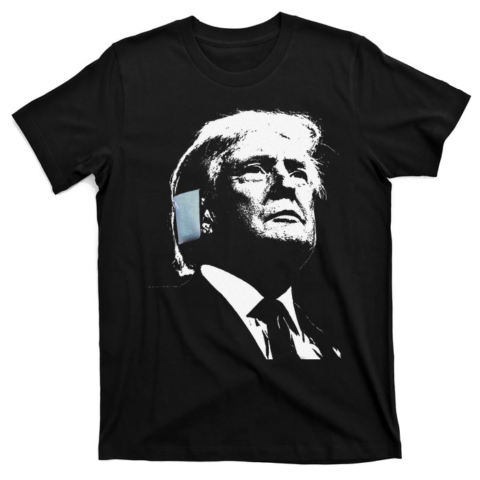 Donald Trump 2024 Ear Bandage Shot At Election Rally America Gift T-Shirt