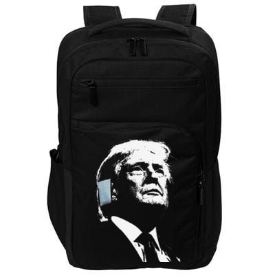 Donald Trump 2024 Ear Bandage Shot At Election Rally America Gift Impact Tech Backpack