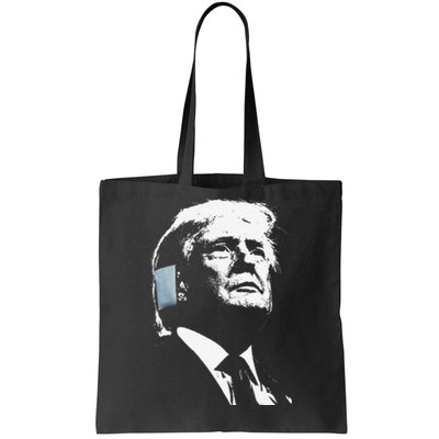 Donald Trump 2024 Ear Bandage Shot At Election Rally America Gift Tote Bag