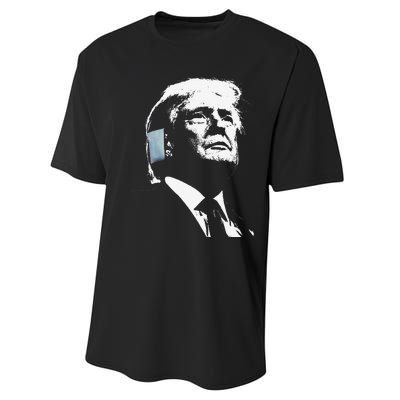 Donald Trump 2024 Ear Bandage Shot At Election Rally America Gift Performance Sprint T-Shirt