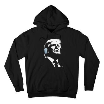 Donald Trump 2024 Ear Bandage Shot At Election Rally America Gift Tall Hoodie