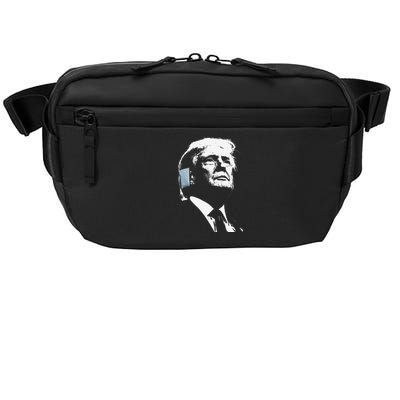 Donald Trump 2024 Ear Bandage Shot At Election Rally America Gift Crossbody Pack