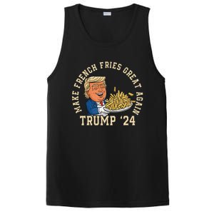 Donald Trump 2024 French Fry Make French Fries Great Again PosiCharge Competitor Tank