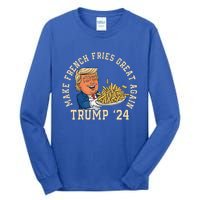 Donald Trump 2024 French Fry Make French Fries Great Again Tall Long Sleeve T-Shirt