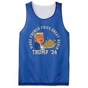 Donald Trump 2024 French Fry Make French Fries Great Again Mesh Reversible Basketball Jersey Tank