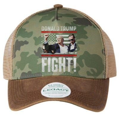 Donald Trump 2024 Fist American Flag Trump Fight Legacy Tie Dye Trucker Hat