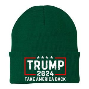 Donald Trump 2024 Take America Back Usa United States Knit Cap Winter Beanie