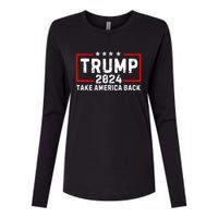 Donald Trump 2024 Take America Back Usa United States Womens Cotton Relaxed Long Sleeve T-Shirt