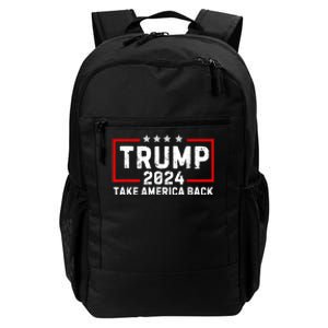 Donald Trump 2024 Take America Back Usa United States Daily Commute Backpack