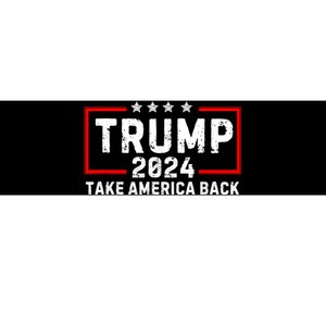 Donald Trump 2024 Take America Back Usa United States Bumper Sticker