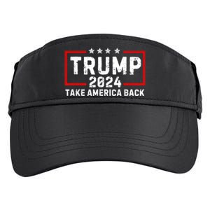 Donald Trump 2024 Take America Back Usa United States Adult Drive Performance Visor