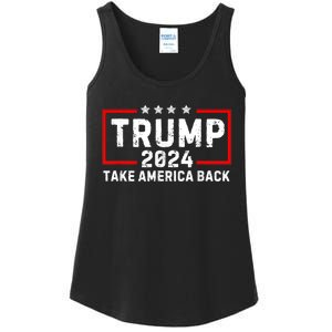 Donald Trump 2024 Take America Back Usa United States Ladies Essential Tank