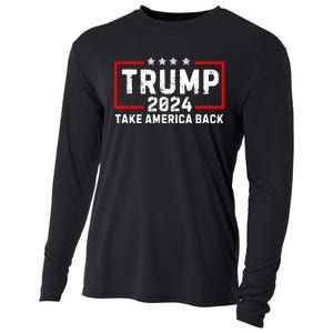 Donald Trump 2024 Take America Back Usa United States Cooling Performance Long Sleeve Crew