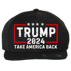 Donald Trump 2024 Take America Back Usa United States Wool Snapback Cap