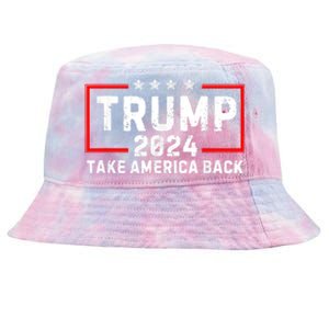 Donald Trump 2024 Take America Back Usa United States Tie-Dyed Bucket Hat