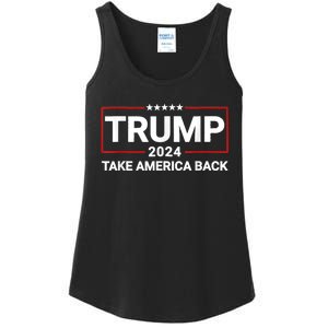 Donald Trump 2024 Take America Back Usa United States Ladies Essential Tank