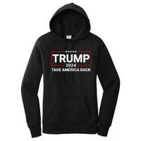 Donald Trump 2024 Take America Back Usa United States Women's Pullover Hoodie