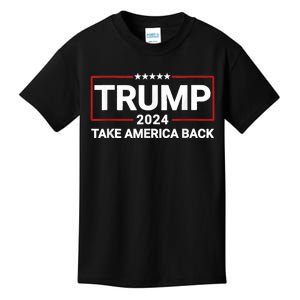 Donald Trump 2024 Take America Back Usa United States Kids T-Shirt