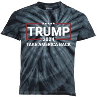 Donald Trump 2024 Take America Back Usa United States Kids Tie-Dye T-Shirt