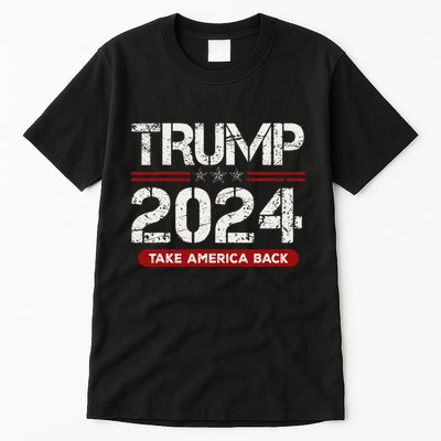 Donald Trump 2024 Take America Back Election Tall T-Shirt