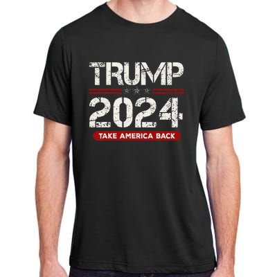 Donald Trump 2024 Take America Back Election Adult ChromaSoft Performance T-Shirt