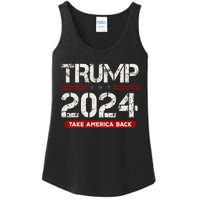 Donald Trump 2024 Take America Back Election Ladies Essential Tank