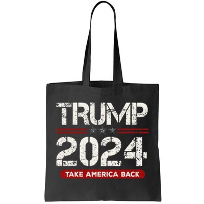 Donald Trump 2024 Take America Back Election Tote Bag