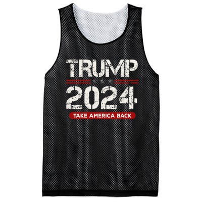 Donald Trump 2024 Take America Back Election Mesh Reversible Basketball Jersey Tank