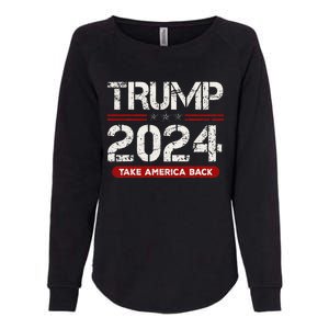 Donald Trump 2024 Take America Back Election Womens California Wash Sweatshirt