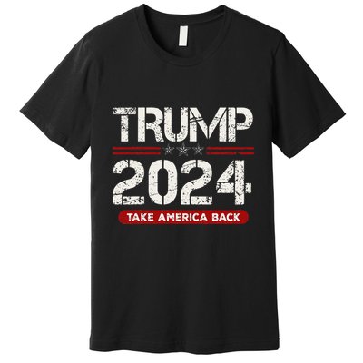 Donald Trump 2024 Take America Back Election Premium T-Shirt