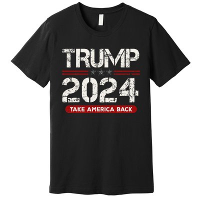 Donald Trump 2024 Take America Back Election Premium T-Shirt