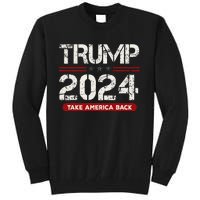 Donald Trump 2024 Take America Back Election Tall Sweatshirt